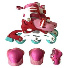 Раздвижные роликовые коньки ASE-Sport + защита, набор ASE-621 Combo р. 27 – 30