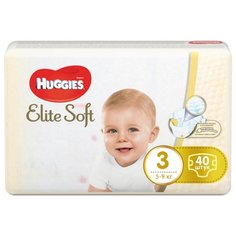 Huggies подгузники Elite Soft 3 (5-9 кг) 40 шт.
