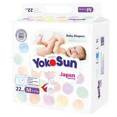 Yokosun подгузники M (5-10 кг) 22 шт.