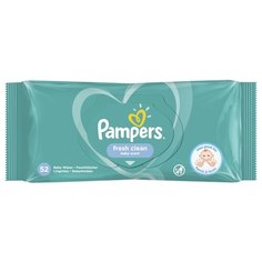 Влажные салфетки Pampers Fresh Clean пластиковая крышка 52 шт.