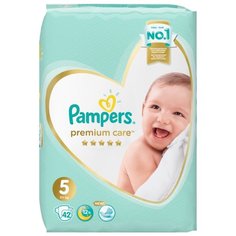 Pampers подгузники Premium Care 5 (11+ кг) 42 шт.
