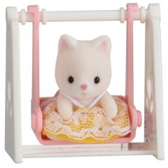 Игровой набор Sylvanian Families Младенец в сундучке (кошка на качелях) 5201
