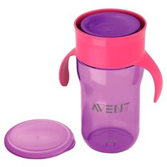 Поильник-непроливайка Philips AVENT SCF784/00, 340 мл фиолетовый/розовый