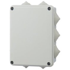 Распределительная коробка IEK KM41242 наружный монтаж 150x110 мм серый RAL 7035