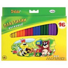 Пластилин ГАММА Пчелка восковой 16 цветов (280030Н) Gamma