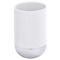 Стакан для зубных щеток Wenko Melfi хром/белый