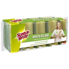 Набор формованных губок для посуды Scotch-Brite "Интенсив" 5 шт.