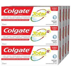 Зубная паста Colgate Total 12 Чистая Мята, 20 мл, 12 шт.