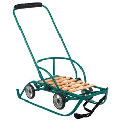 Санки Русские игрушки Премиум бирюзовый