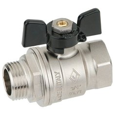 Кран шаровый Bugatti New Jersey 917 муфтовый (ВР/НР), латунь Ду 15 (1/2")