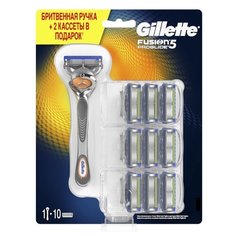 Бритвенный станок Gillette Fusion ProGlide, 8+2 шт