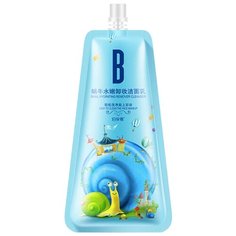 BioAqua очищающая пенка для лица с муцином улитки, 100 г