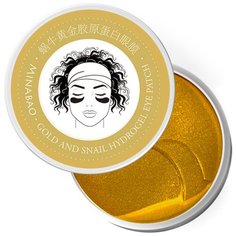 Minabao Гидрогелевые патчи для глаз с муцином улитки и золотом Gold and Snail Hydrogel Eye Patch (60 шт.)