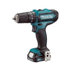 Ударная аккумуляторная дрель-шуруповерт Makita HP331DWME 30 Н·м синий/черный