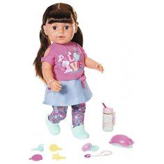 Интерактивная кукла Zapf Creation Baby born Сестричка брюнетка, 43 см, 827-185