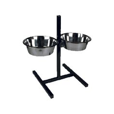 Подставка Зооник 08815 с двумя мисками x 1.8 л металл