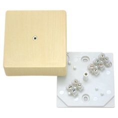 Распределительная коробка HEGEL КРК2702 0201-И наружный монтаж 75x75 мм сосна