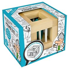 Головоломка Professor Puzzle Professor Egg Head’s Geometry Class Pyramid Box синий/бежевый/белый