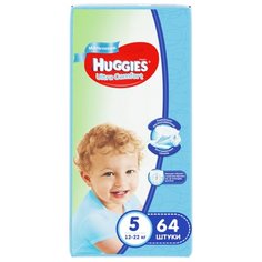 Huggies подгузники Ultra Comfort для мальчиков 5 (12-22 кг) 64 шт.