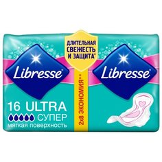 Libresse прокладки Ultra Super DUO с мягкой поверхностью 16 шт.