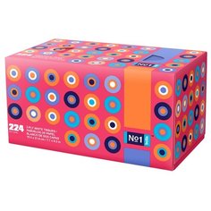 Платочки Bella №1 двухслойные белые в коробке, 224 шт.