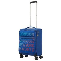 Чемодан American Tourister Matchup City Map 42 л, синий