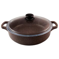 Кастрюля-жаровня Традиция Доломит ТД9263 2,7 л, коричневый