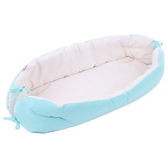 Позиционер для сна HoneyMammy для новорожденных 0-6 месяцев 70х30 см turquoise