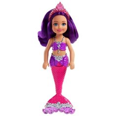 Мини-кукла Barbie Маленькие русалочки Сияющая, 15 см, FKN06