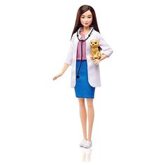 Кукла Barbie Кем быть? Ветеринар, 29 см, DVF58