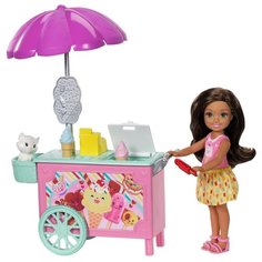 Набор Barbie Челси с тележкой мороженого, FDB33