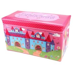 Корзина Наша игрушка Принцесса 60х30х35 см розовый