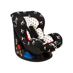 Автокресло группа 0/1 (до 18 кг) Lider Kids Corvet, черный/белый/принт лошадка