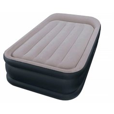 Надувная кровать Intex Deluxe Pillow Rest Raised Bed (64132) серый/синий