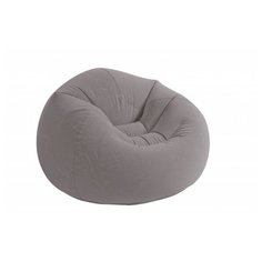 Надувное кресло Intex Beanless Bag Chair серый