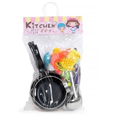 Набор продуктов с посудой China Bright Pacific 1753525 черный/желтый/красный/голубой/зеленый