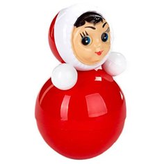 Неваляшка Котовские неваляшки Девочка (6С-028) 11 см красный/белый