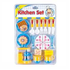Набор продуктов с посудой Zhorya Kitchen Set ZY545509 белый/голубой/желтый