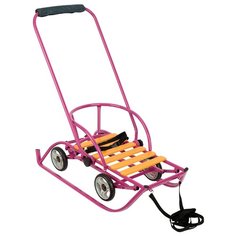 Санки Русские игрушки Премиум сиреневый