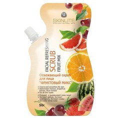 Skinlite скраб для лица освежающий Фруктовый микс 50 г