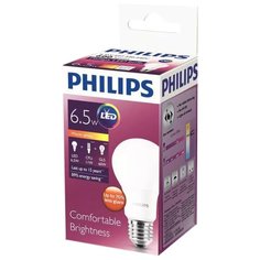 Лампа светодиодная Philips E27, A60, 7Вт