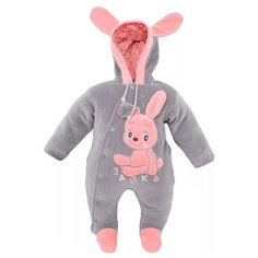 Комбинезон LEO размер 74, серо-розовый Лео