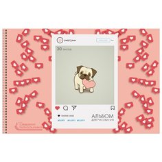 Альбом для рисования Unnika land Милый щенок 29.7 х 21 см (A4), 140 г/м², 30 л.