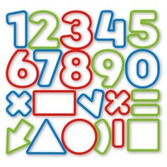 Форма для печенья Tescoma 630926, 21 шт. синий/зеленый/красный