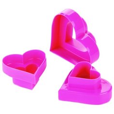 Форма для печенья Tescoma 630862, 3 шт. розовый