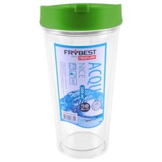 Frybest Стакан Acqua Nice 500 мл прозрачный/зеленый