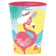 Stor Стакан пластиковый 260 мл фламинго