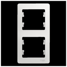 Рамка 2п Schneider Electric GLOSSA GSL000106, белый