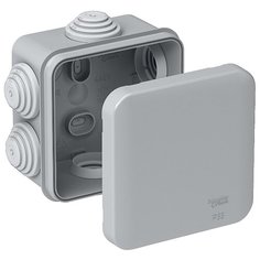Распределительная коробка Schneider Electric IMT35090 наружный монтаж 70x70 мм серый RAL 7035