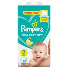 Pampers подгузники New Baby Dry 2 (4-8 кг) 144 шт.